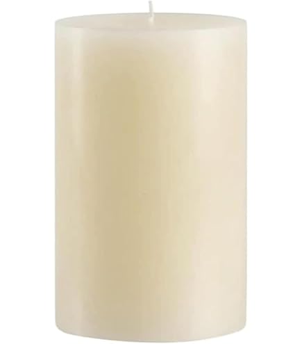 Amazon.com: tag Chapel 4X4 Ivory Pillar Paraffin Wax Candle